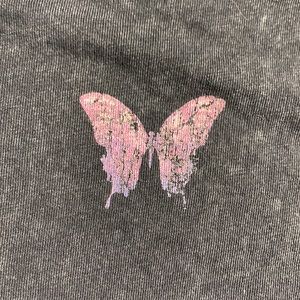 Outta This World Highway To Nowhere Butterfly Graphic T-Shirt Size Medium